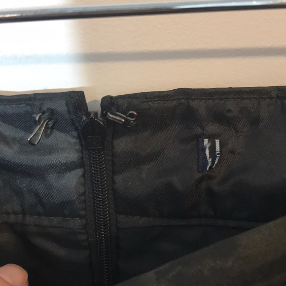 Green and black raffia animal print mini skirt - Picture 6 of 6